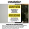 Signmission Electronic Surveillance Bilingual OSHA Security Notice Sign, Vinyl Decal, 10in W x 14in L, 2PK OS-2PACK-SN-D-1014-L-11532 - alternate 3